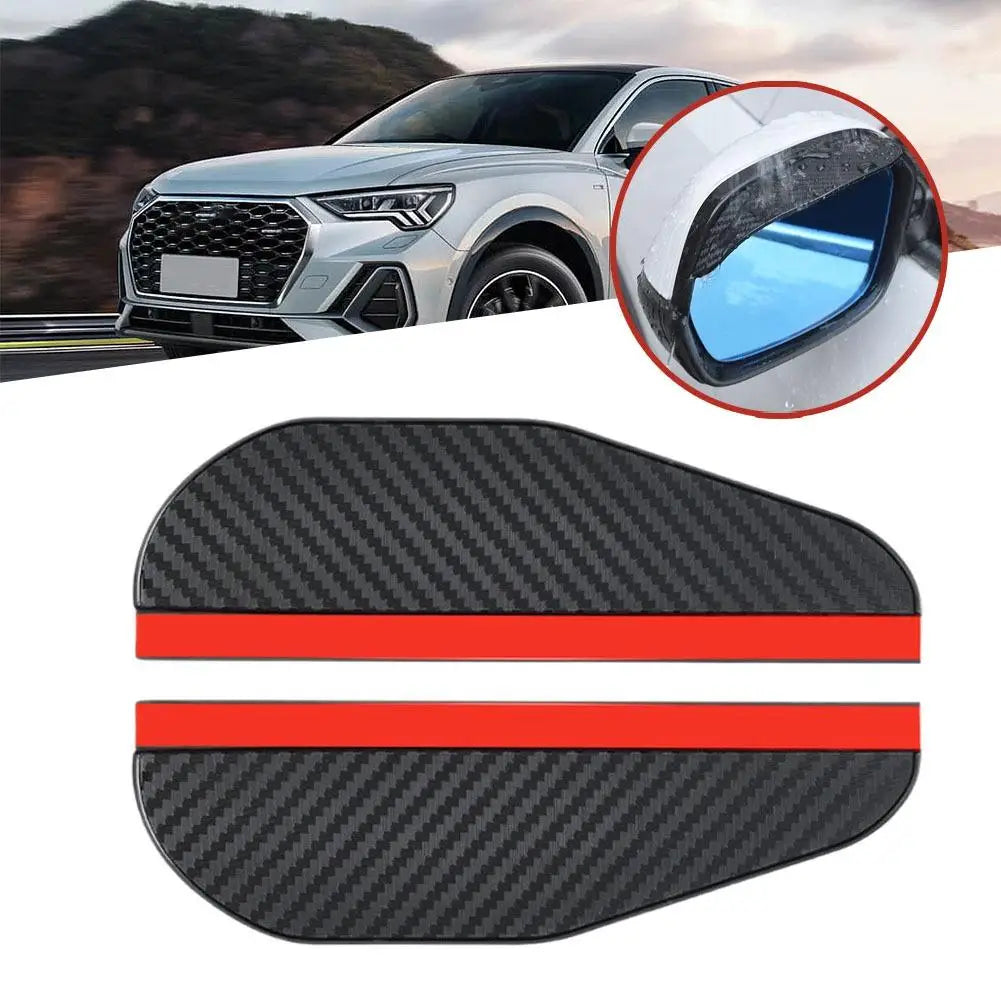 2-Pack Rearview Mirror Rain Guards – Universal Anti-Glare