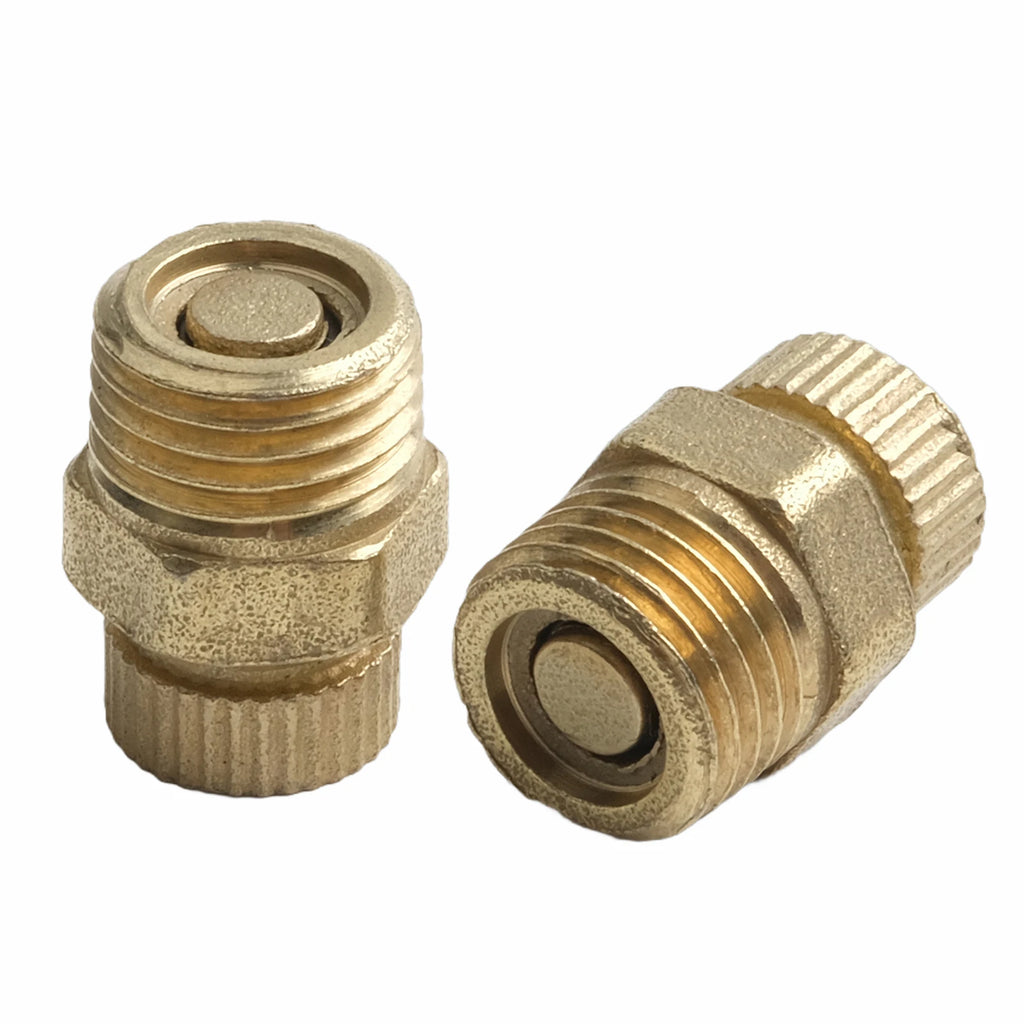 4pcs Air Compressor Drain Valve Screws Silent Copper Drain Screws Small Air-Pump Air Compressor Accessories Oasis Select