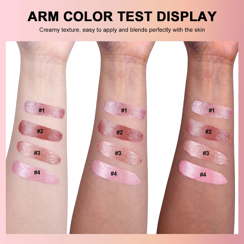 4 Colors Multi-Purpose Cream Blush Lipstick And Facial Makeup Long-Lasting Nourishing Creamy Lightweight Blusher Korean Makeup Oasis Select