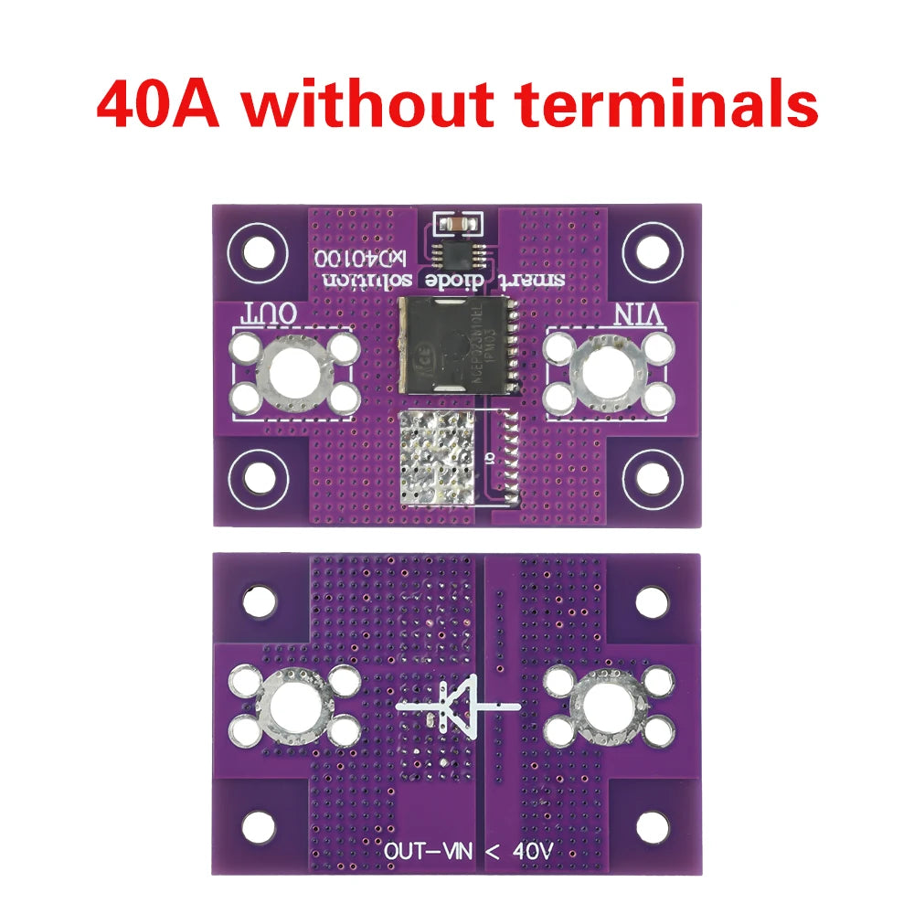 40A 60A MOS Ideal Diode Module No Voltage Limitation No Grounding Solar Energy Anti Reverse Irrigation Anti Backflow Protection Oasis Select 40A