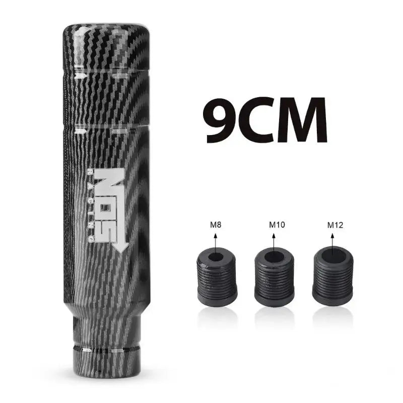 Carbon Black 5 SPEED Universal 90MM 130MM Gear Shift Knob Manual Transmission Aluminum Shifter Lever Knob Oasis Select A1