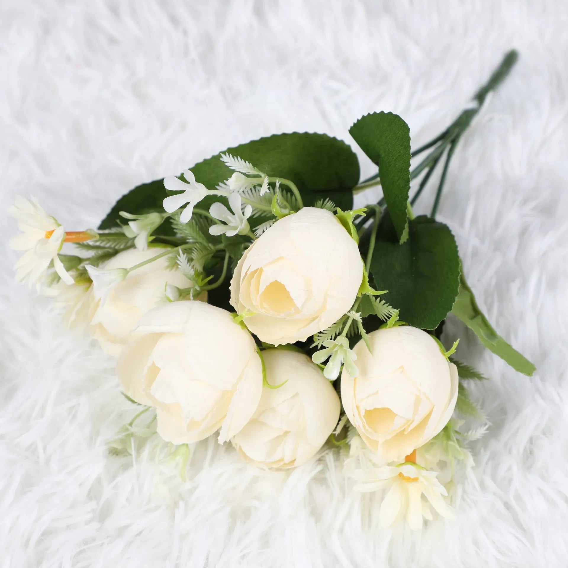 Silk Peony Hydrangea Artificial Flowers for Wedding Bouquet Home Decoration Fake Rose Plants Table Centerpiece Accessory Oasis Select B1