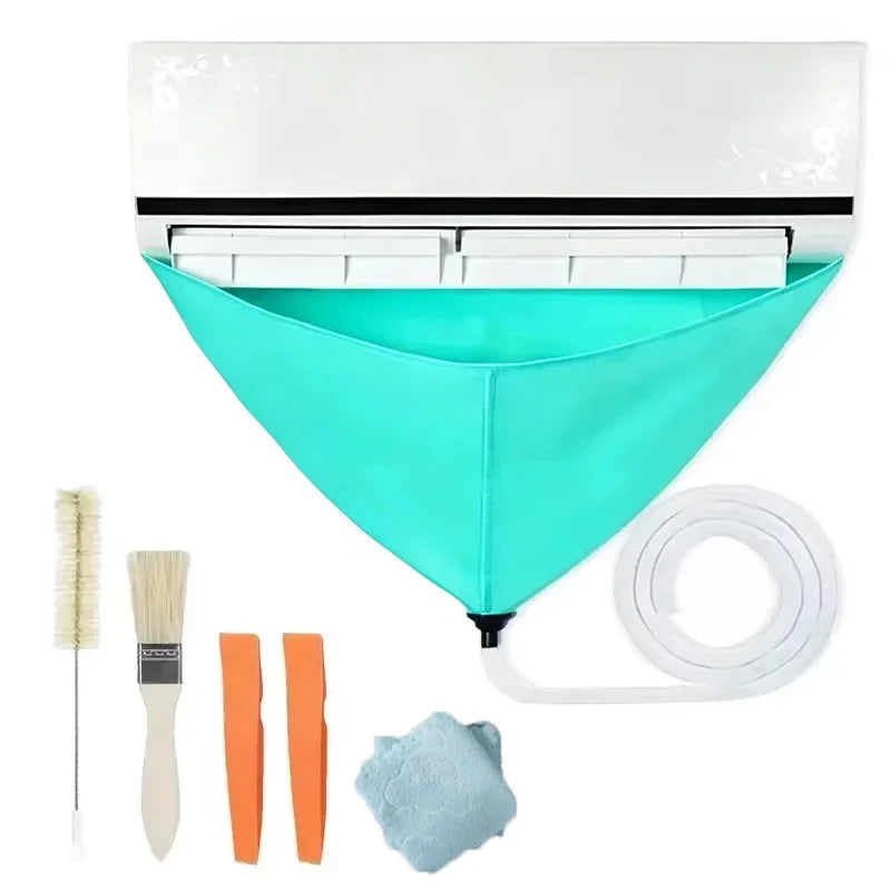 8/6/1pcs Air Conditioning Cleaning Kit Leak-proof Cover Full Set of Air Conditioner Cleaner with Water Pipe Clean Tools Oasis Select 6pcs