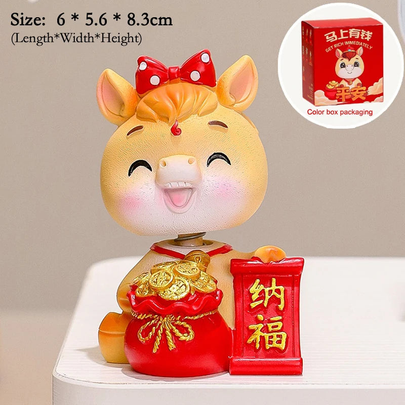 2026 Year Horse Table Decoration Charming Pony Accessory Lucky Cute