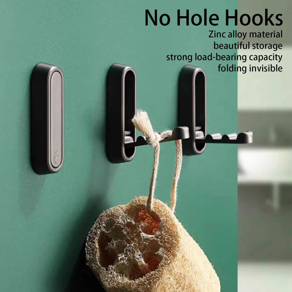 Folding Wall Hook Towel Coat Hook stainless Hook for Home and decoration Kitchen Bathroom Matte Towel Hanger storage Organizer Oasis Select