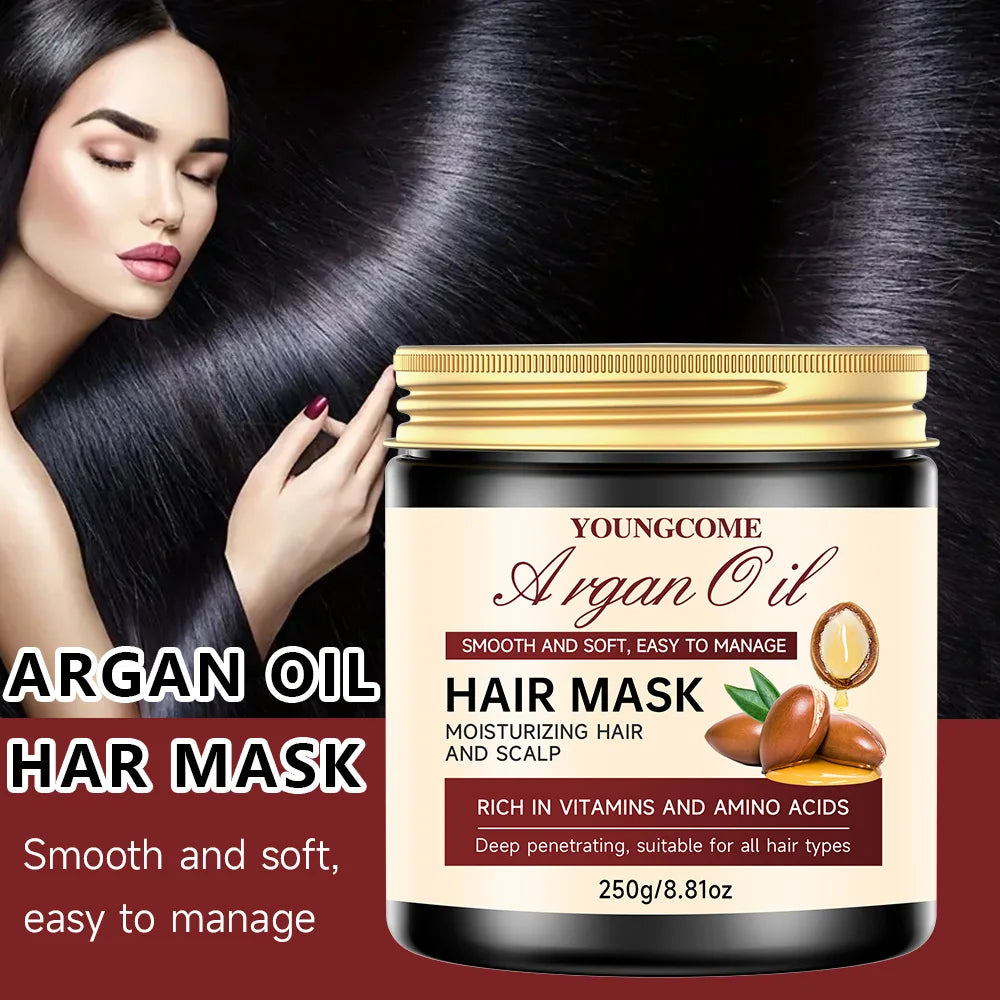 Argan Oil Hair Mask – Keratin, Collagen & Frizz Control | 250g