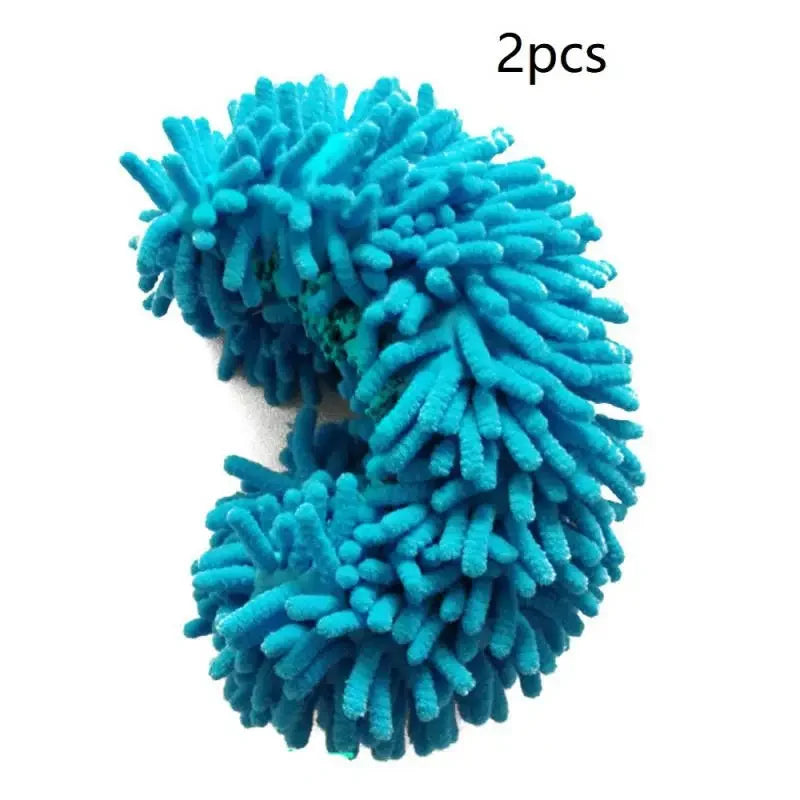 2pcs Dust Cleaner Grazing Slippers House Bathroom Floor Cleaning Mop Cleaner Slipper Lazy Shoes Cover Microfiber Duster Cloth Oasis Select 2pcs 1