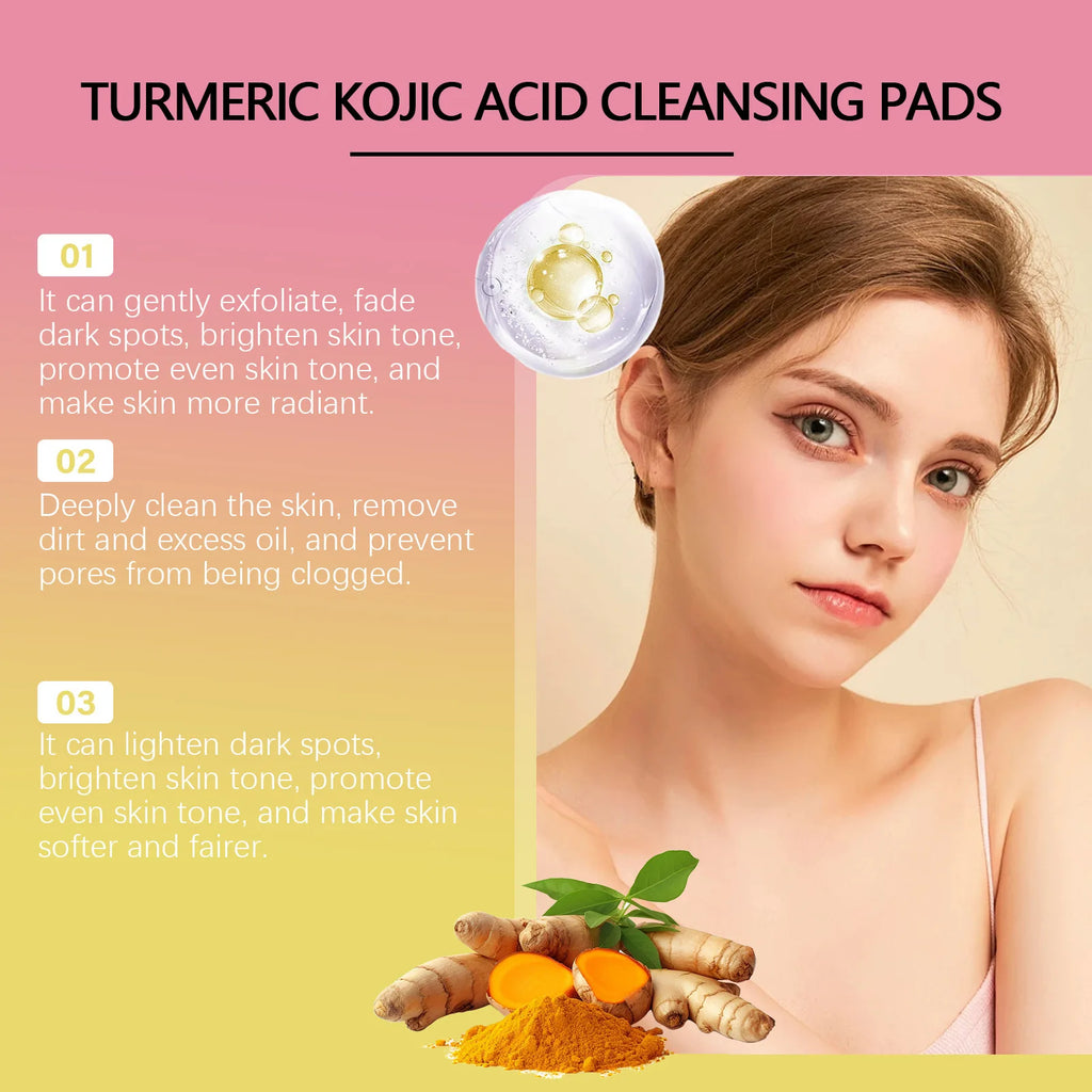 Turmeric Exfoliating Facial Pads – Anti-Acne & Deep Cleanse Exfoliating Facial Pads Oasis Select