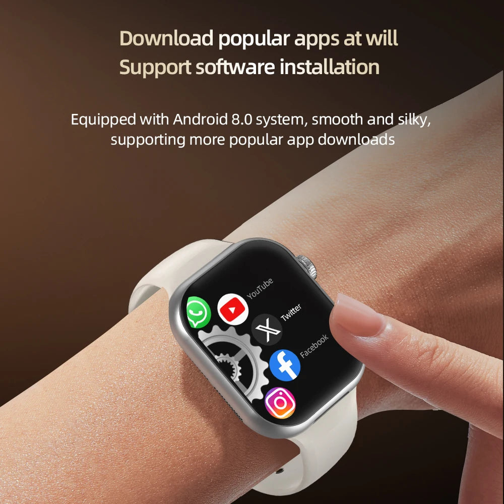 GOLDENSPIKE VP29 4G Smart Watch | GPS, NFC, 180° Camera, SIM