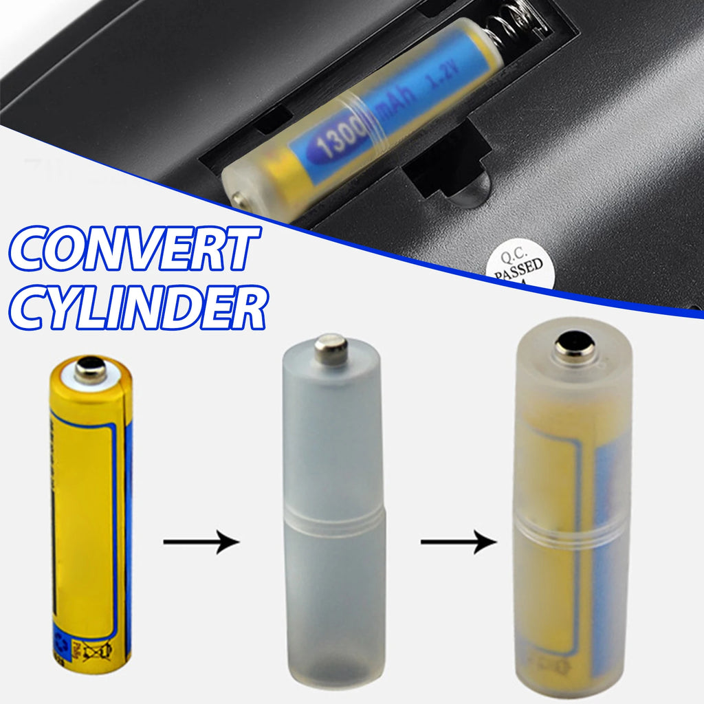 AAA to AA Battery Converter Adapter – Pack of 4 | Durable