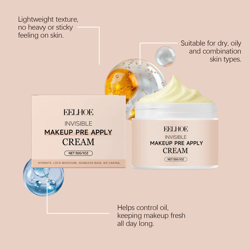 EELHOE Invisible Pore Isolation Primer UV Protection Brightening Long Lasting Makeup Base Face Cosmetic Oasis Select