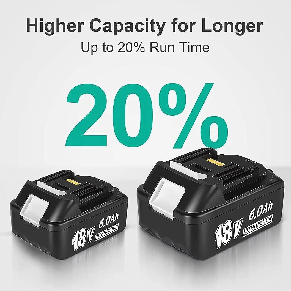 Battery 18V For Makita BL1860 BL1850B BL1850 BL1840 BL1830 Screwdriver Battery Charger 18V Replacement Power Tool Batteries lxt Oasis Select