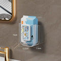 Wet Tissue Storage Box with Large Opening Strong Load-bearing Wet Wipe Dispenser Wall-Mounted Self-Adhesive Toilet Paper holder Oasis Select Transparent White