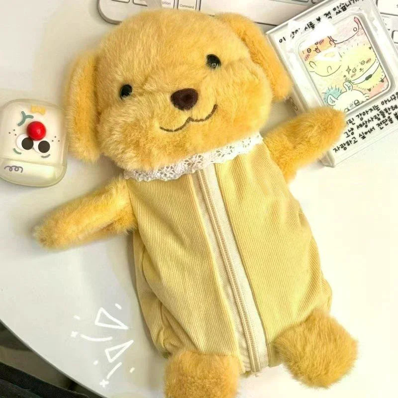 1Pcs Cute Plush Pen Bag Cartoon Doll Pencil Case Large Capacity Stationery Organizer Students Oasis Select