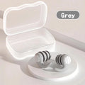 Soft Silicone Earplugs - Noise Canceling, Waterproof, Comfortable Fit, for Sleep, Swimming, Silent Environment Oasis Select Gray