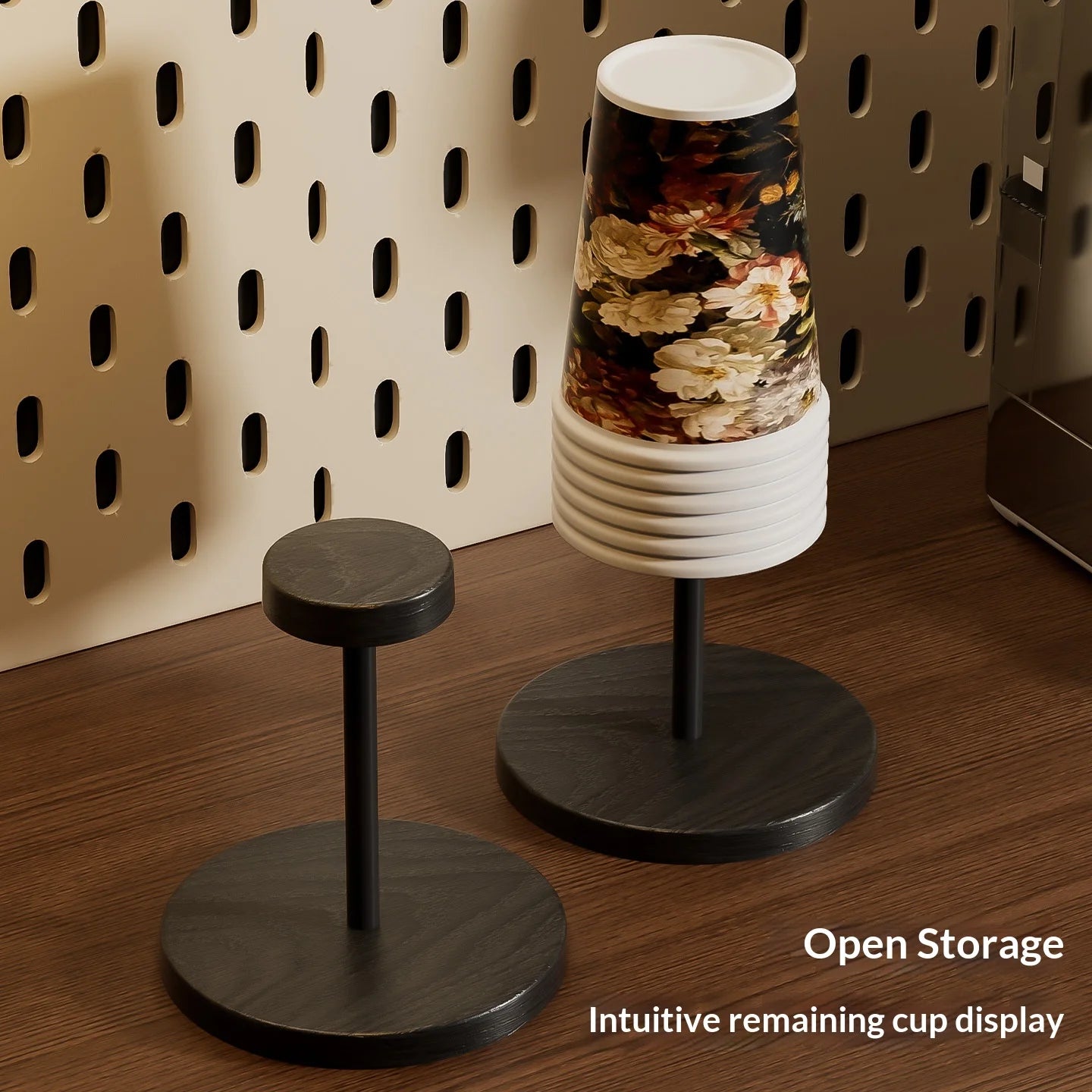 Wooden Cup Dispenser Holder For Paper Coffee Tea Kitchen Countertop Organizer Stand Washing Basket Produce Bowl 2026 Oasis Select