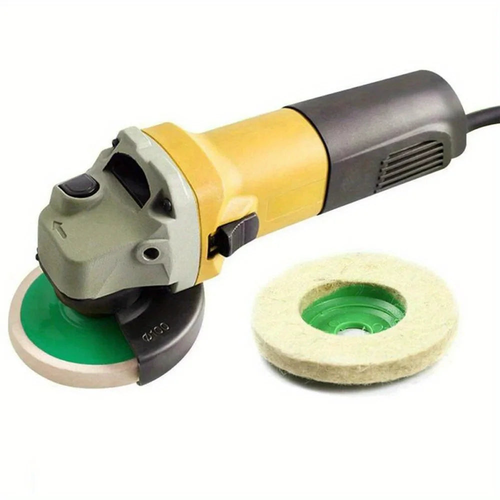 4" Wool Polishing Wheel Discs for Angle Grinder – 3-12 Pack Polishing Grinding Disc Oasis Select