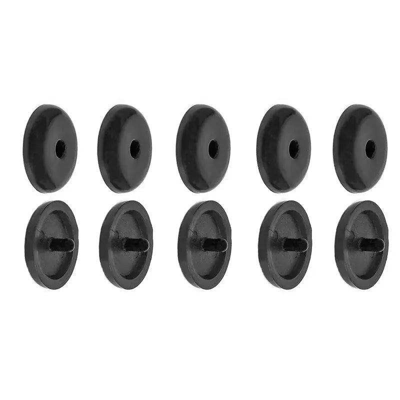 5-20pairs Car Safety Seat Belt Limit Buckle Clip Retainer Seatbelt StopButton Black Gray Beige Button Auto Interior Accessories Oasis Select 5pairs black