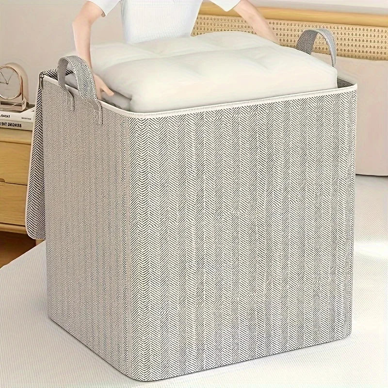 Extra Large Storage Box with Lid Modern Space Saving Design Durable for Clothes Bedding Home Organization Wardrobe Moving Oasis Select