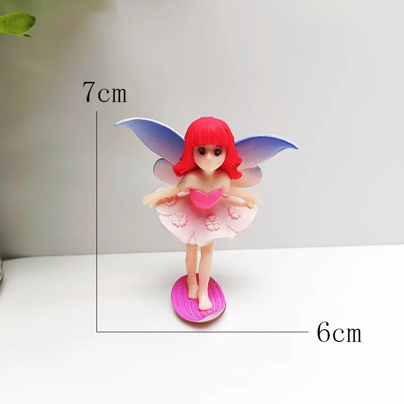 Resin Cute Whispering Fairy Ornaments DIY Keychain Miniature Landscape Accessories Home Desktop Car Interior Decoration Oasis Select