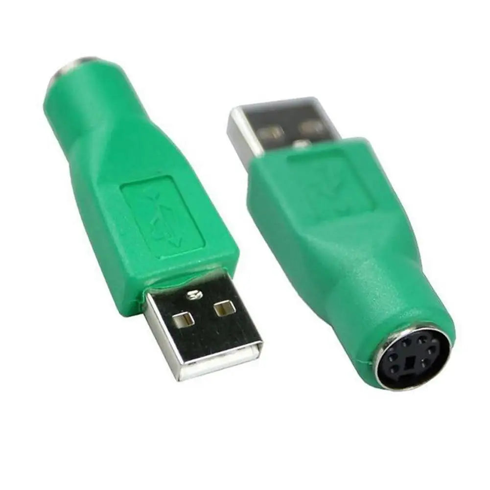 USB to PS/2 Adapter – USB Male to 6-Pin Female Converter
