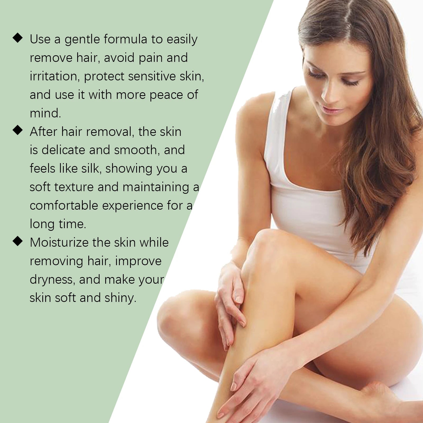 Aloe Vera Hair Removal Cream Health Painless Hair Remover Growth Inhibitor for Men Woman Reduce Itching Redness Sooth Skin Care Oasis Select