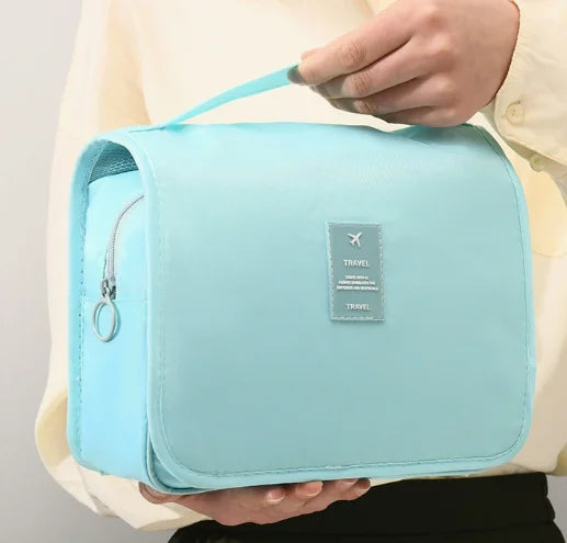 Foldable Hanging Travel Toiletry & Makeup Bag | Oxford Fabric