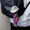 2025 New Japanese Ufo Pencil Case Funny Doll Storage Bag Student Transparent Large Capacity Stationery Bag Gift Oasis Select A2