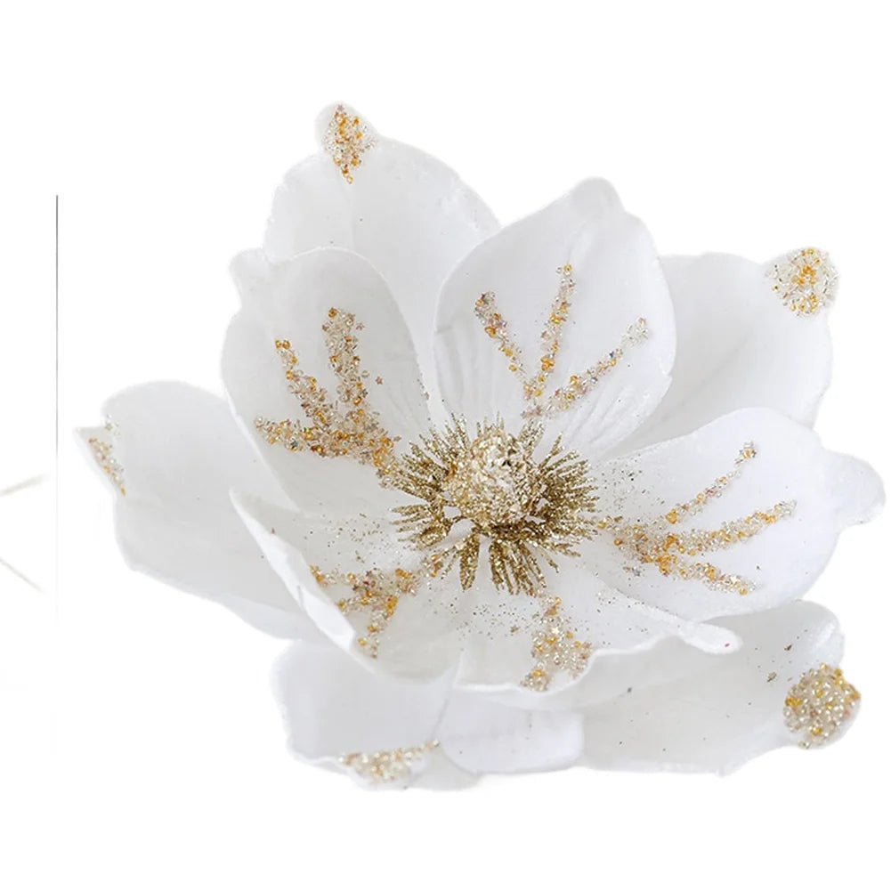 Holiday Home Decor Christmas Artificial Flower Elegant Touch Festive Ambiance Lifelike Design Artificial Flower Oasis Select White China Mainland