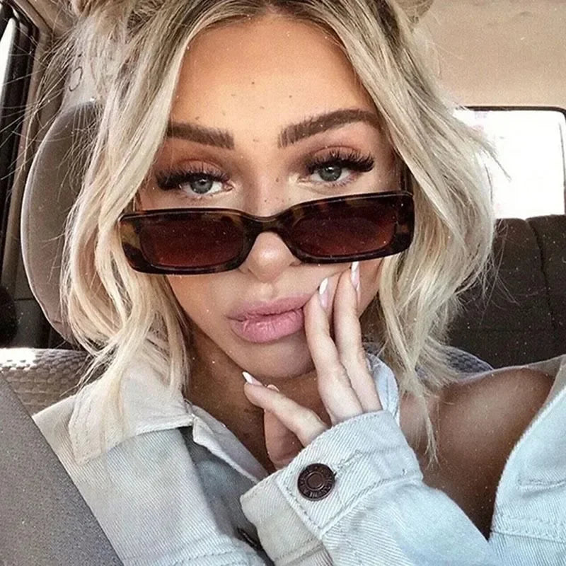 Fashion Sunglasses Classic Retro Square Glasses Women Brand Vintage Travel Small Rectangle Sun Glasses Female Eyewear Anti-Glare Oasis Select
