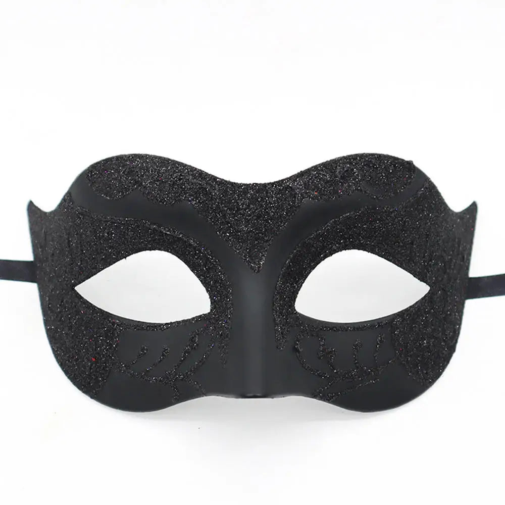 Men Masquerade Ancient Greco-Roman Warrior Eye Masks Halloween Party Cosplay Costume Accessories Sexy Half Face Mask Props Oasis Select Black1
