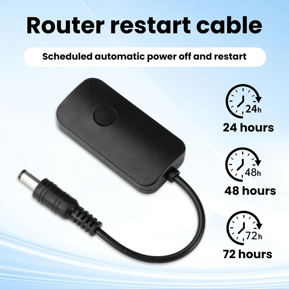 DC 9-12V Intelligent Router Automatic Restart Line Timed 24/48/72 Hours With Three Levels Of Adjustment WiFi Reset Router Oasis Select