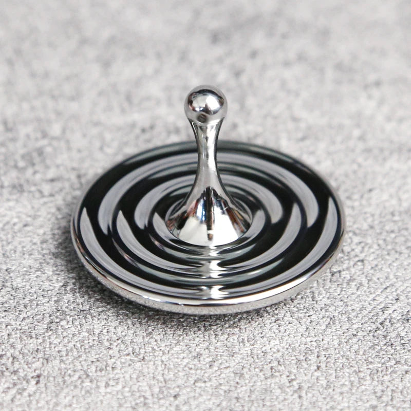 Zinc Alloy Enchanting Teardrop Fidget Spinner - Rotating Desk Top Stress Reliever for Adults and Children, Unique Gift Oasis Select