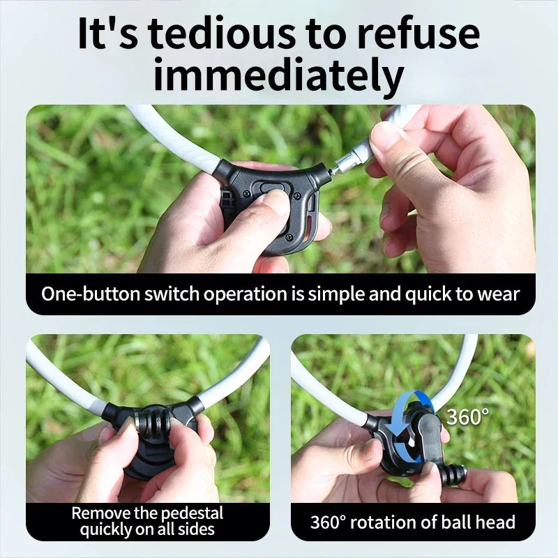 Magnetic Silicone Neck Mount for DJI Action Camera & Phone