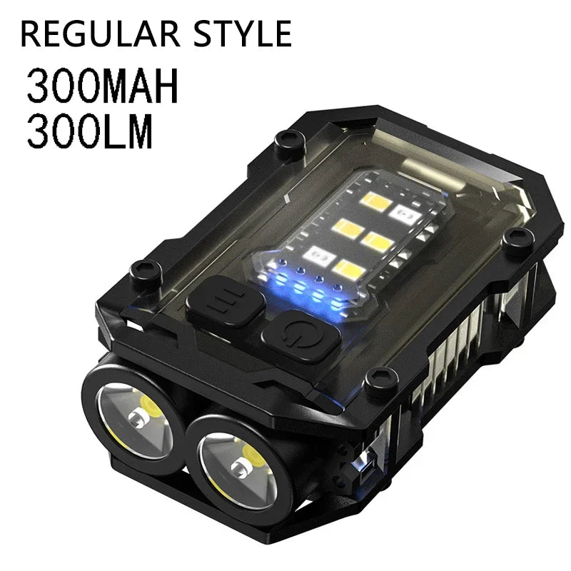 Magnetic COB LED Mini Keychain Flashlight USB-C Rechargeable
