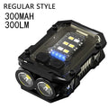 Super Bright Powerful Pocket Torch Light LED Multifunctional Linterna Magnetic COB LED EDC Mini Keychain Flashlight Rechargeable Oasis Select Black