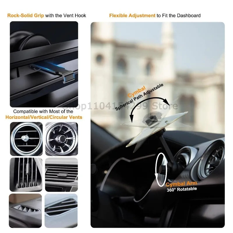 1/2PC Car Crash Cymbal Air Vent Mini Drum Car Hand-shooting Cymbals Car Drum Cymbal Air Vent Musical Instrument for Car Interior Oasis Select