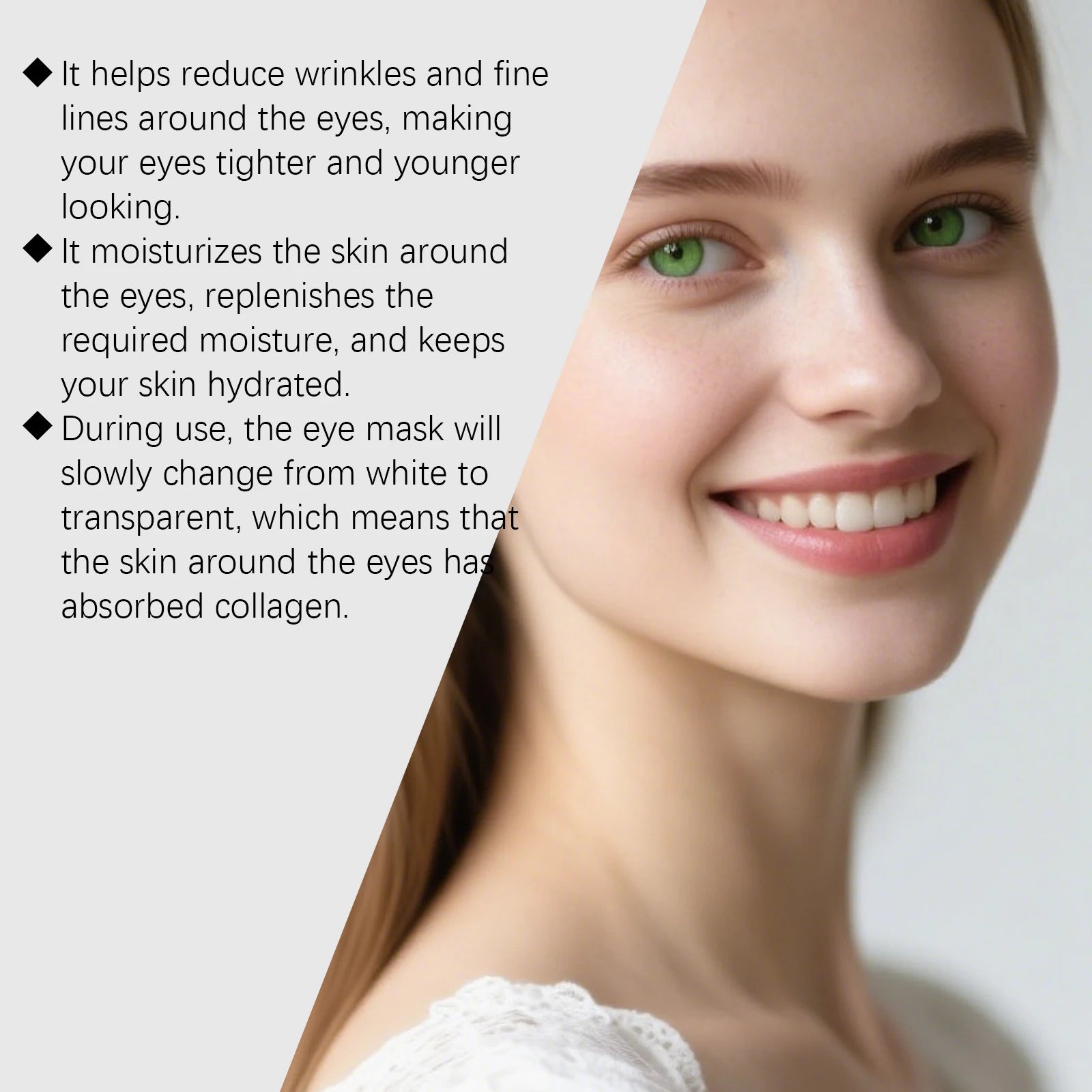 Collagen Firming Eye Membrane Anti Dark Circles Removal Eyes Bags Reduce Fine Lines Long Lasting Hydration Moisturizing Eye Mask Oasis Select