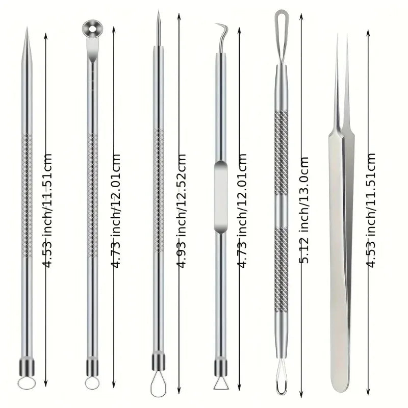 Stainless Steel Blackhead & Blemish Removal Tool Set Skin Care Tool Set Oasis Select