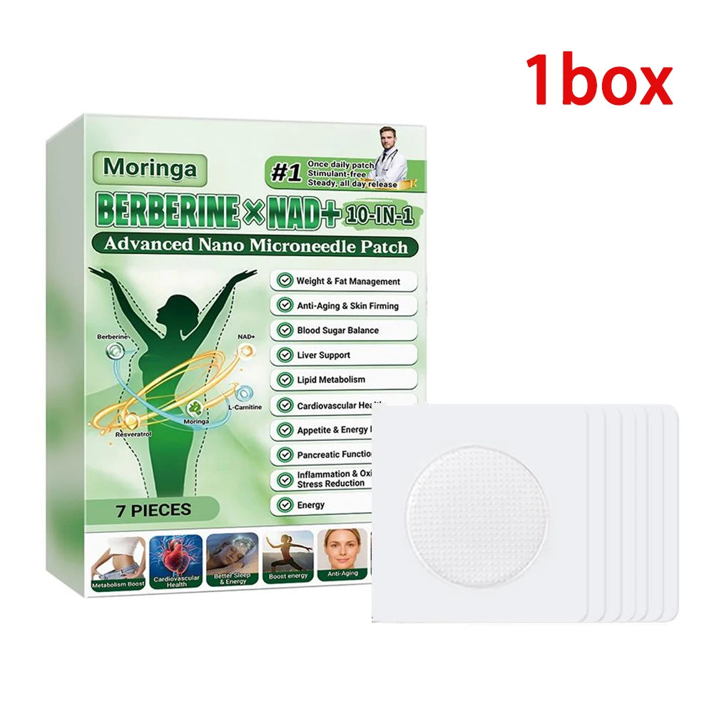 10-in-1 Nano Microneedle Patch Natural Gentle Patches Moisturizing Skin for Women Men Firming Nano Microdarts Patches 0.2mm Oasis Select 1 box