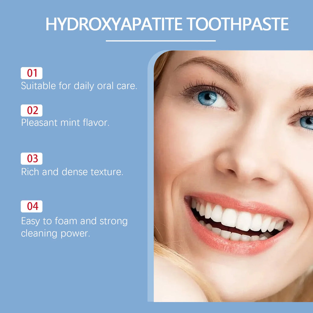 Hydroxyapatite Toothpaste Enamel Repair Teeth Stains Cleansing Bad Breath Removal Dental Birghtening Preventing Periodontitis Oasis Select