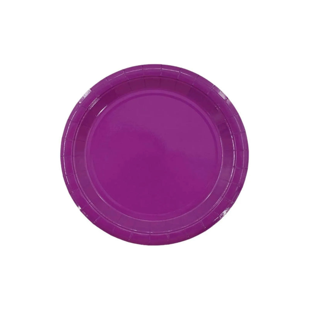 9-Inch Disposable Paper Plates Pack of 10 | Parties & Outdoor Disposable Paper Plates Oasis Select Purple