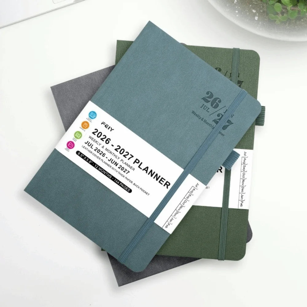 A5 English 2026-2027 Schedule Book Simple Agenda Planner Notebook Thick Paper Time Management Planner School Students Gift Oasis Select