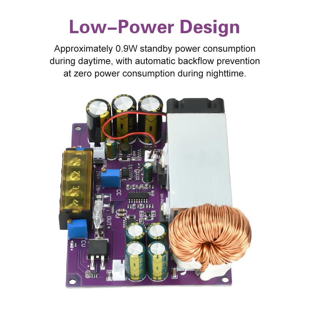 800W 25A MPPT Solar Charger Power Supply Module 18V-90V to 2-60V DC-DC Step Down Buck Converter Auto Charging Board Ideal Diode Oasis Select