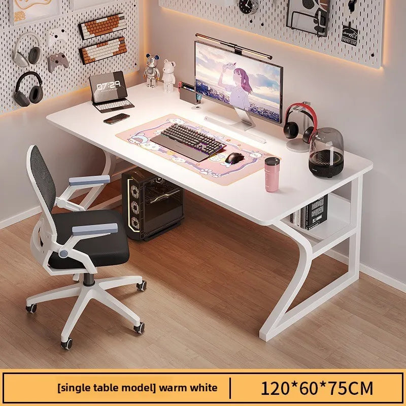 Multi-functional Household GoodsComputer Desk Desktop Simple E-sports Table And Chair Household Desk Student Writing Desk Oasis Select White C