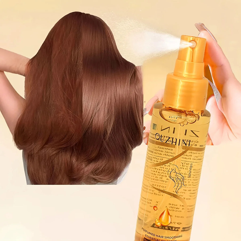 Fragrance Hair Care Essential Oil Spray, Fragrance Hair Conditioner, Smooth Hair Care Essential Oil to Prevent Frizz, Moisturizing and Nourishing, Long-Lasting Fragrance Hair Care Essential Oil Spray 100Ml/Bottle-1 Bottle Oasis Select