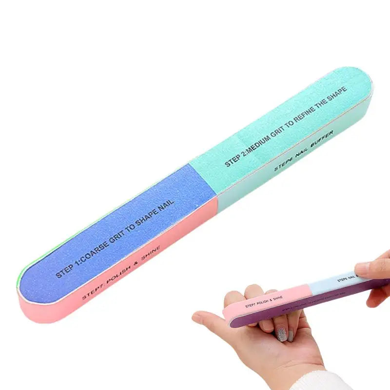 6-Sided EVA Nail File & Buffer – 7-Step Manicure Tool Nail File Buffer Oasis Select