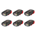1-10PCS Mini Sensor LED Headlamp Hat Cap Clip Lights Rechargeable Head Torch Waterproof Headlight Flashlight for Camping Fishing Oasis Select XHK12 6pcs