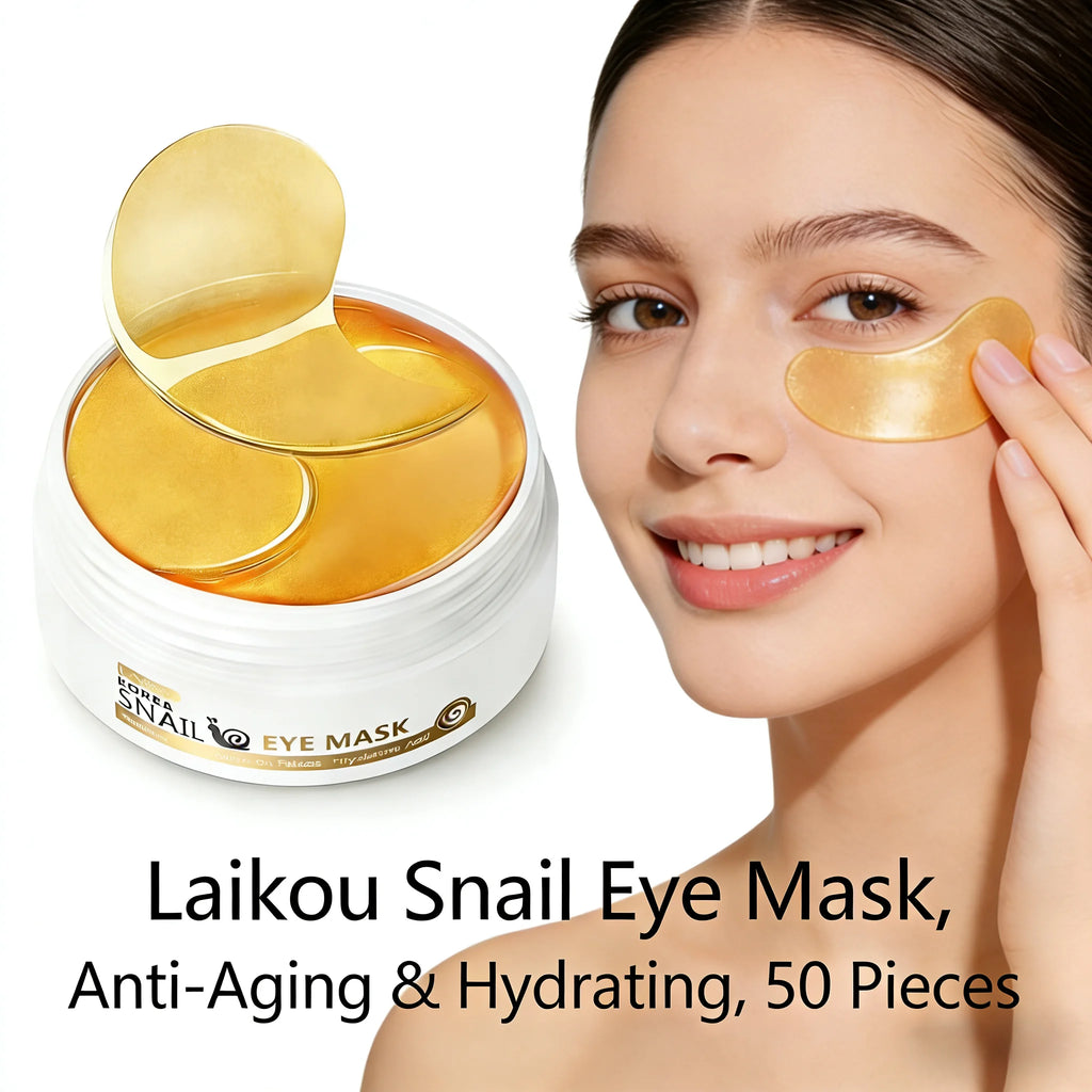 LAIKOU Japan Sakura Snail Eye Mask Fade Dark Circles Hydrating Moisturizing Eye Care Patch Oasis Select