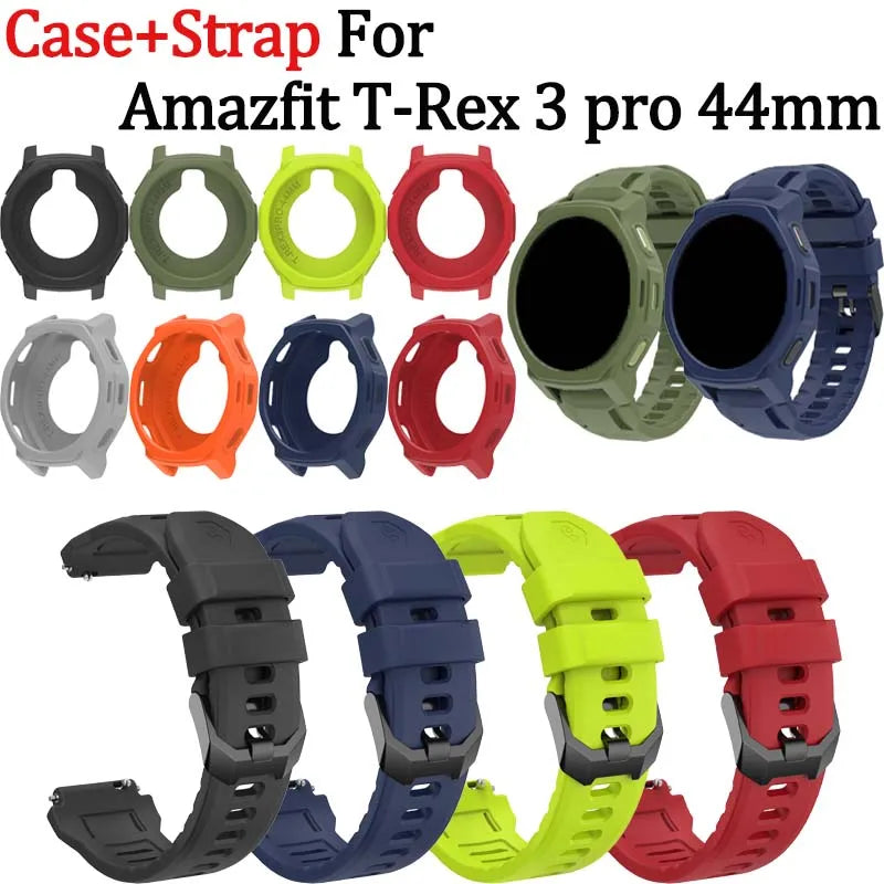 Amazfit T-Rex 3 Pro 44mm Silicone Strap & Protective Case Smartwatch Band & Case Oasis Select